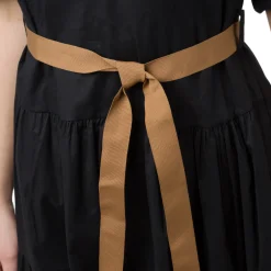 Abito da Donna Nero con cintura marrone Swish Jeans