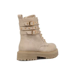 Anfibi beige da Bambina e Ragazza con fibbie e stelle Dieci Baci