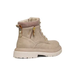 Anfibi beige da Donna con zip laterale Lora Ferres