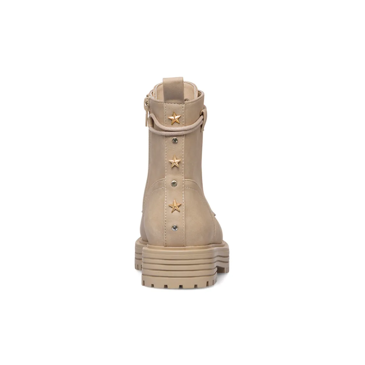 Anfibi beige da ragazza con zip Dieci Baci