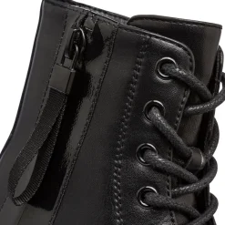 Anfibi da bambina neri con doppia zip Le scarpe di Alice