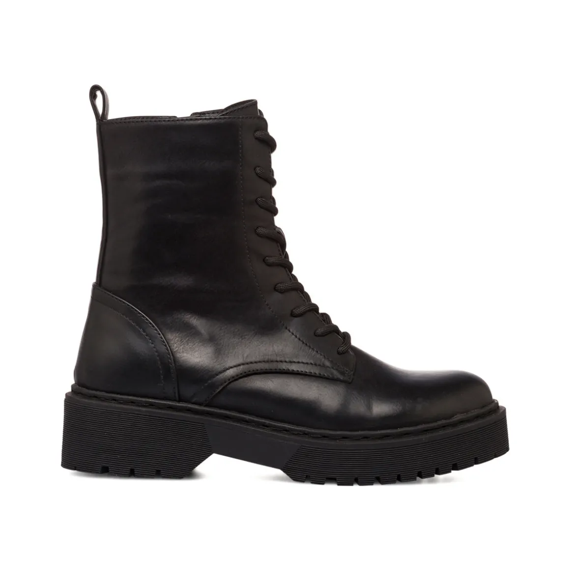 Anfibi da donna neri Lora Ferres con zip