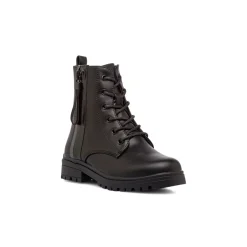 Anfibi da ragazza neri con doppia zip Le scarpe di Alice