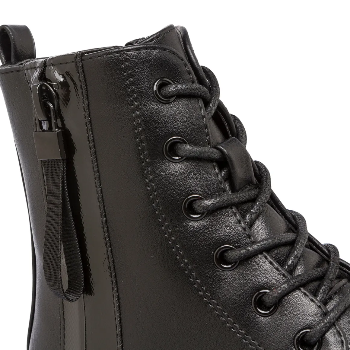 Anfibi da ragazza neri con doppia zip Le scarpe di Alice