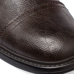 Anfibi marroni da uomo con zip Riflessi Urbani