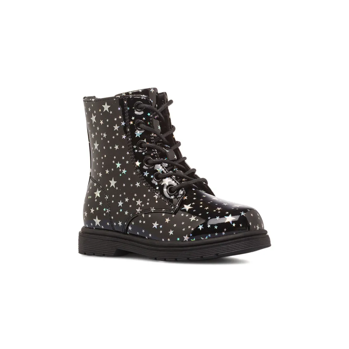 Anfibi neri da Bambina con stelle Le Scarpe di Alice