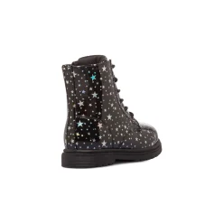 Anfibi neri da Bambina con stelle Le Scarpe di Alice