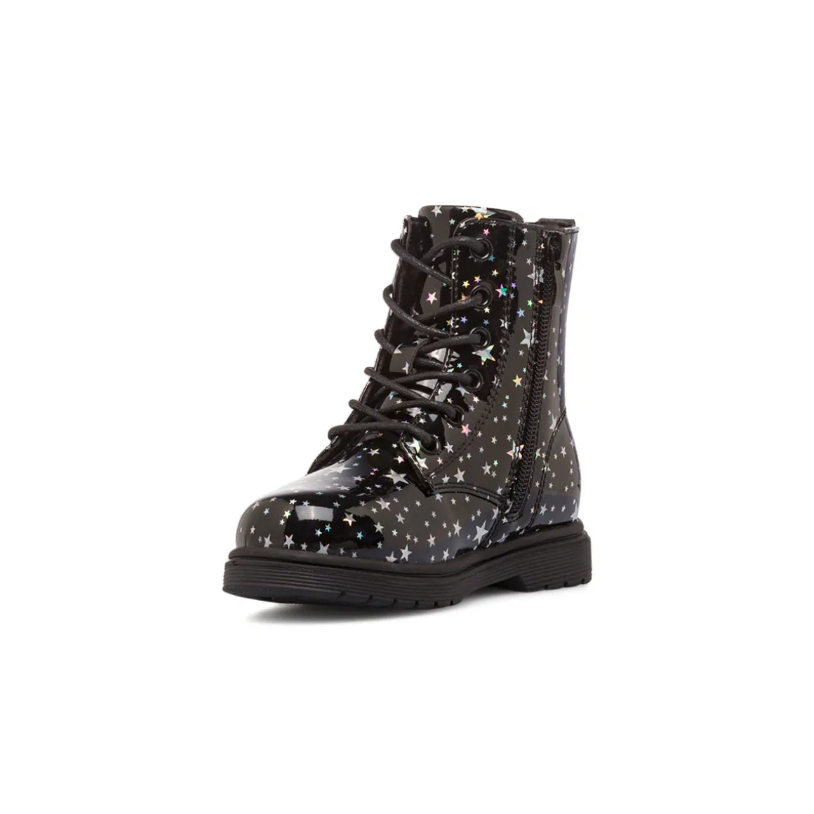 Anfibi neri da Bambina con stelle Le Scarpe di Alice
