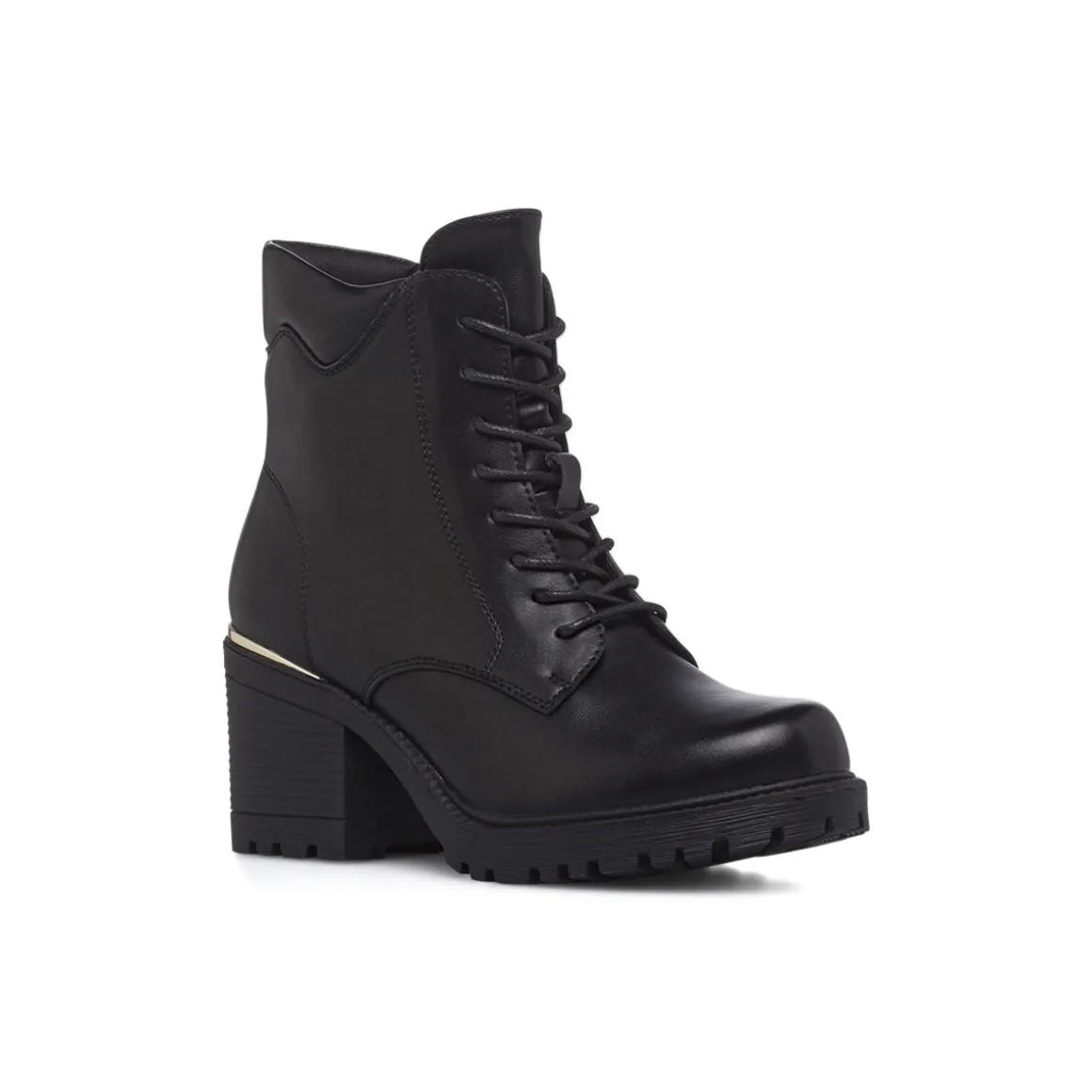 Anfibi neri da Donna con zip e tacco 7 cm Lora Ferres