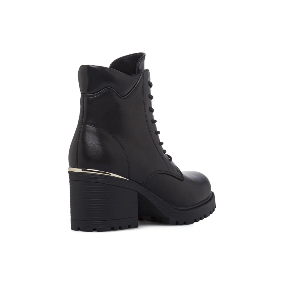 Anfibi neri da Donna con zip e tacco 7 cm Lora Ferres