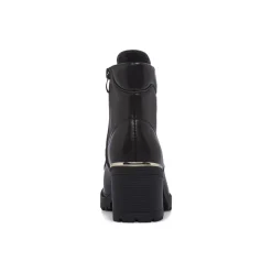 Anfibi neri da Donna con zip e tacco 7 cm Lora Ferres
