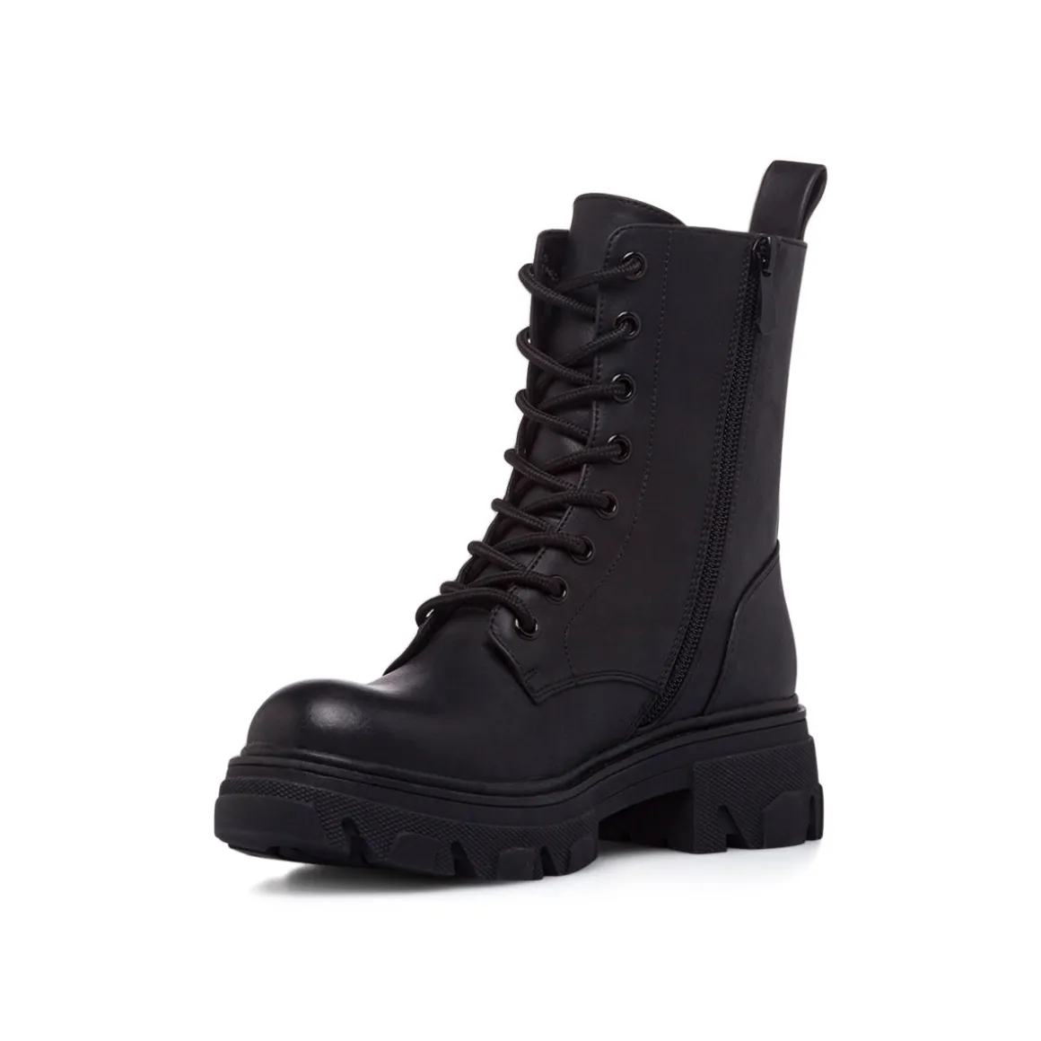 Anfibi neri da Donna con zip laterale Lora Ferres