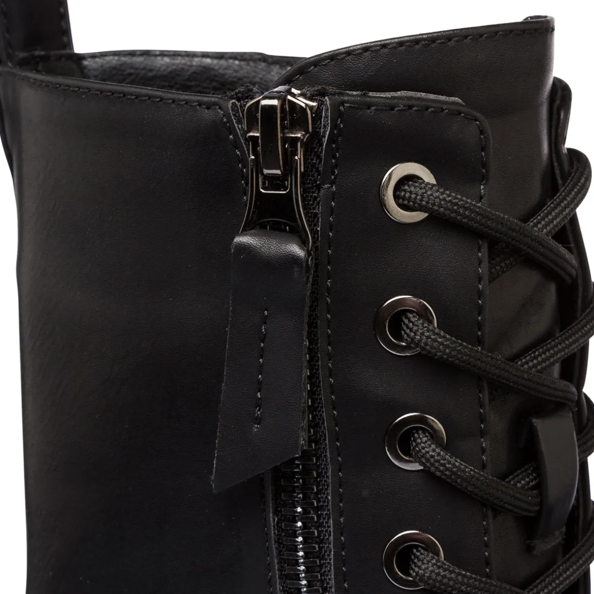Anfibi neri da Donna con zip Lora Ferres