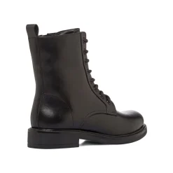Anfibi neri da Donna in pelle e con zip Primopiano