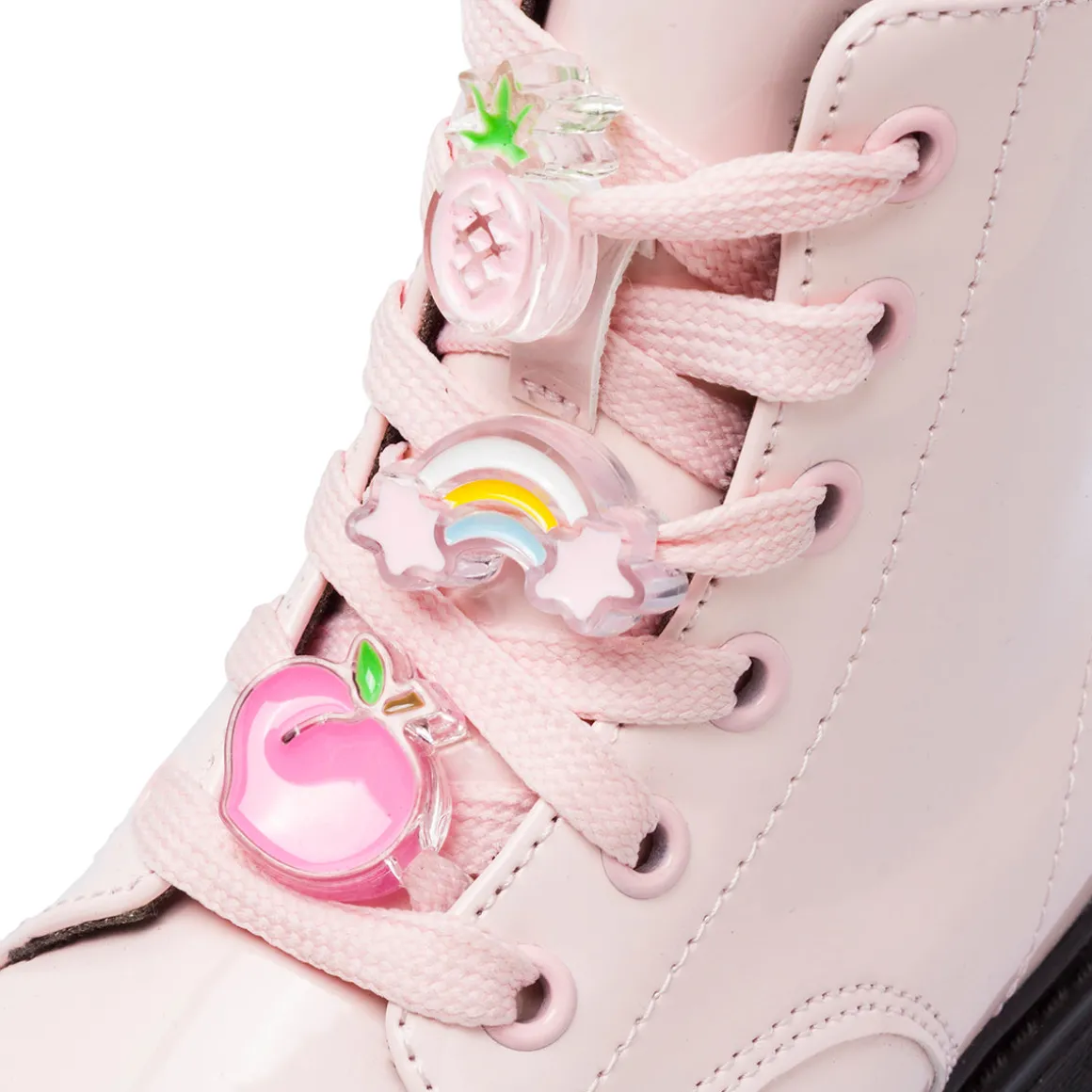 Anfibi rosa da Bambina con charms Le scarpe di Alice