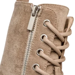 Anfibi taupe da donna effetto scamosciato Lora Ferres