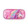 Astuccio ovale fucsia Magic Land con stampa unicorno