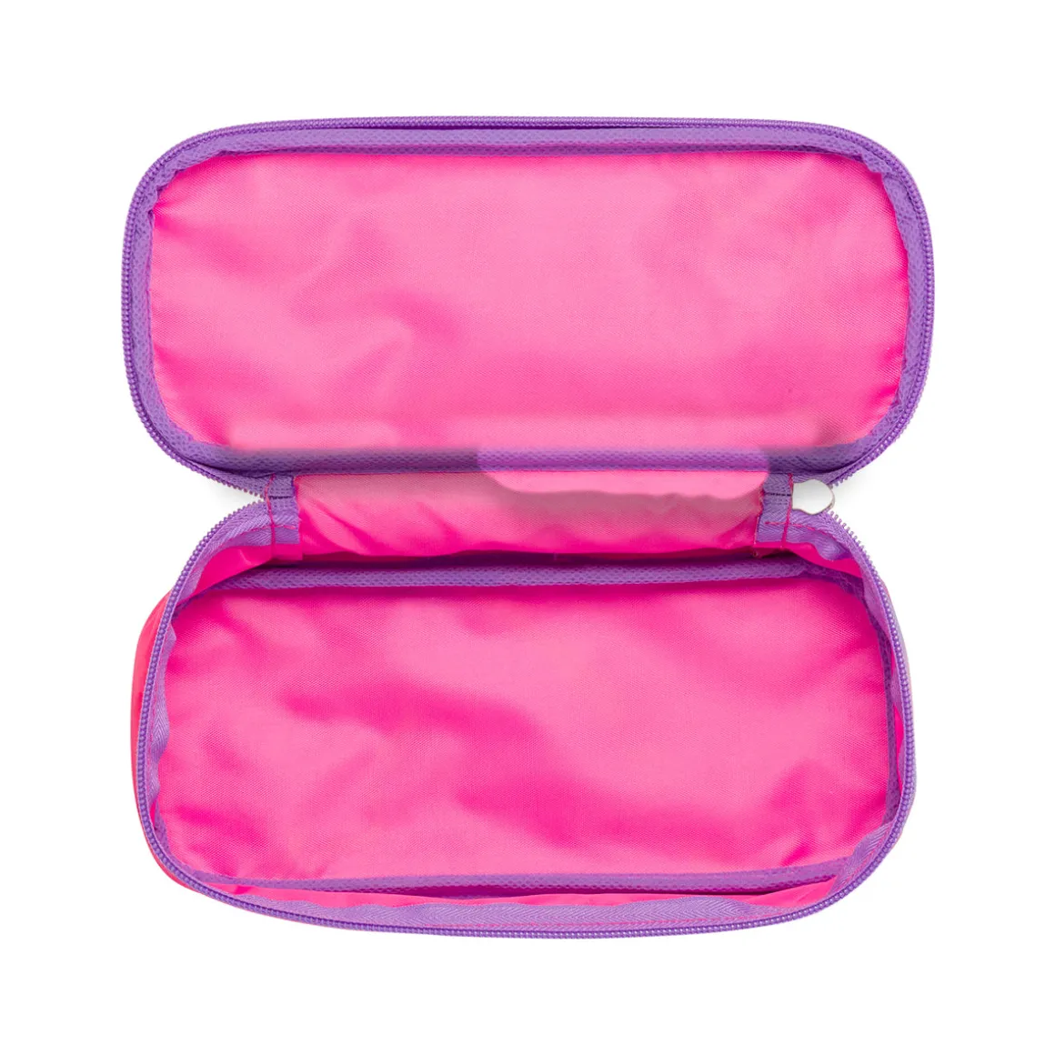 Astuccio ovale fucsia Magic Land con stampa unicorno
