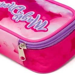 Astuccio ovale fucsia Magic Land con stampa unicorno