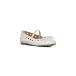 Ballerine bianche effetto iridescente da ragazza con cuori Dieci Baci