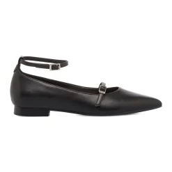 Ballerine da donna nere Lora Ferres con cinturino e fibbia