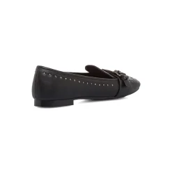 Ballerine da donna Swish Jeans nere con borchie e fibbia