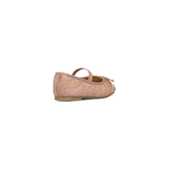 Ballerine glitter rosa da bambina con fiocco Le Scarpe di Alice