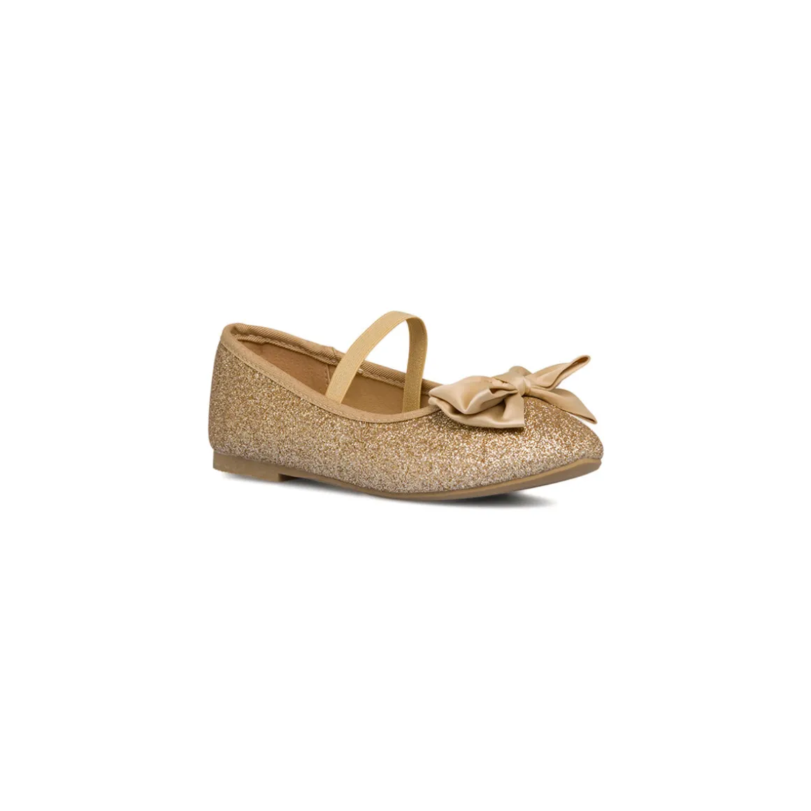 Ballerine in glitter oro da ragazza 10 Baci