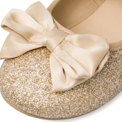 Ballerine in glitter oro da ragazza 10 Baci