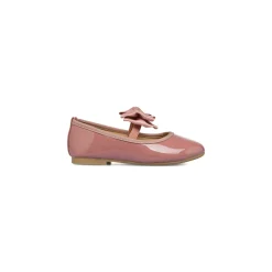 Ballerine in vernice color nude da bambina con fiocco Le Scarpe di Alice