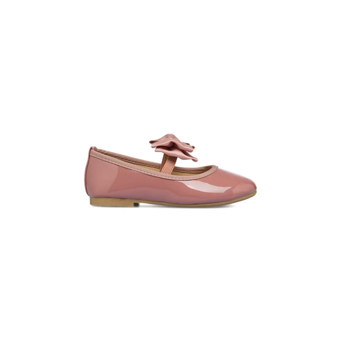 Ballerine in vernice color nude da bambina con fiocco Le Scarpe di Alice