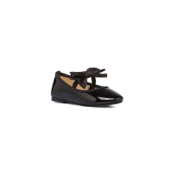 Ballerine in vernice nere da bambina con fiocco Le Scarpe di Alice