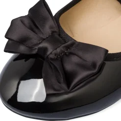 Ballerine in vernice nere da ragazza 10 Baci