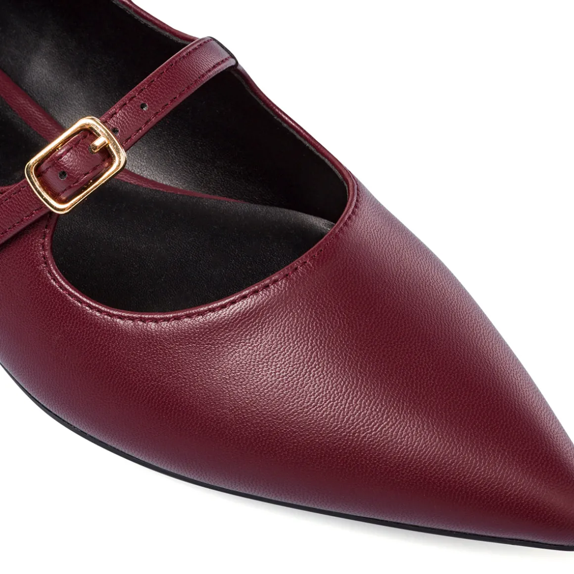 Ballerine Mary jane bordeaux da Donna con fibbie Lora Ferres