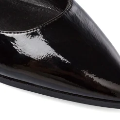 Ballerine nere da Donna con fibbie effetto vernice Lora Ferres