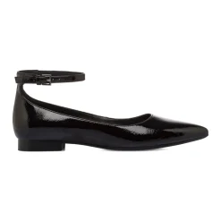 Ballerine nere da Donna effetto vernice con cinturino Lora Ferres