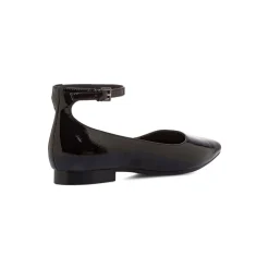 Ballerine nere da Donna effetto vernice con cinturino Lora Ferres
