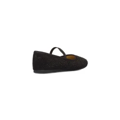Ballerine nere da ragazza con strass 10 Baci