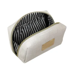 Beauty case Bianco da Donna con motivo a quadri Camomilla Milano