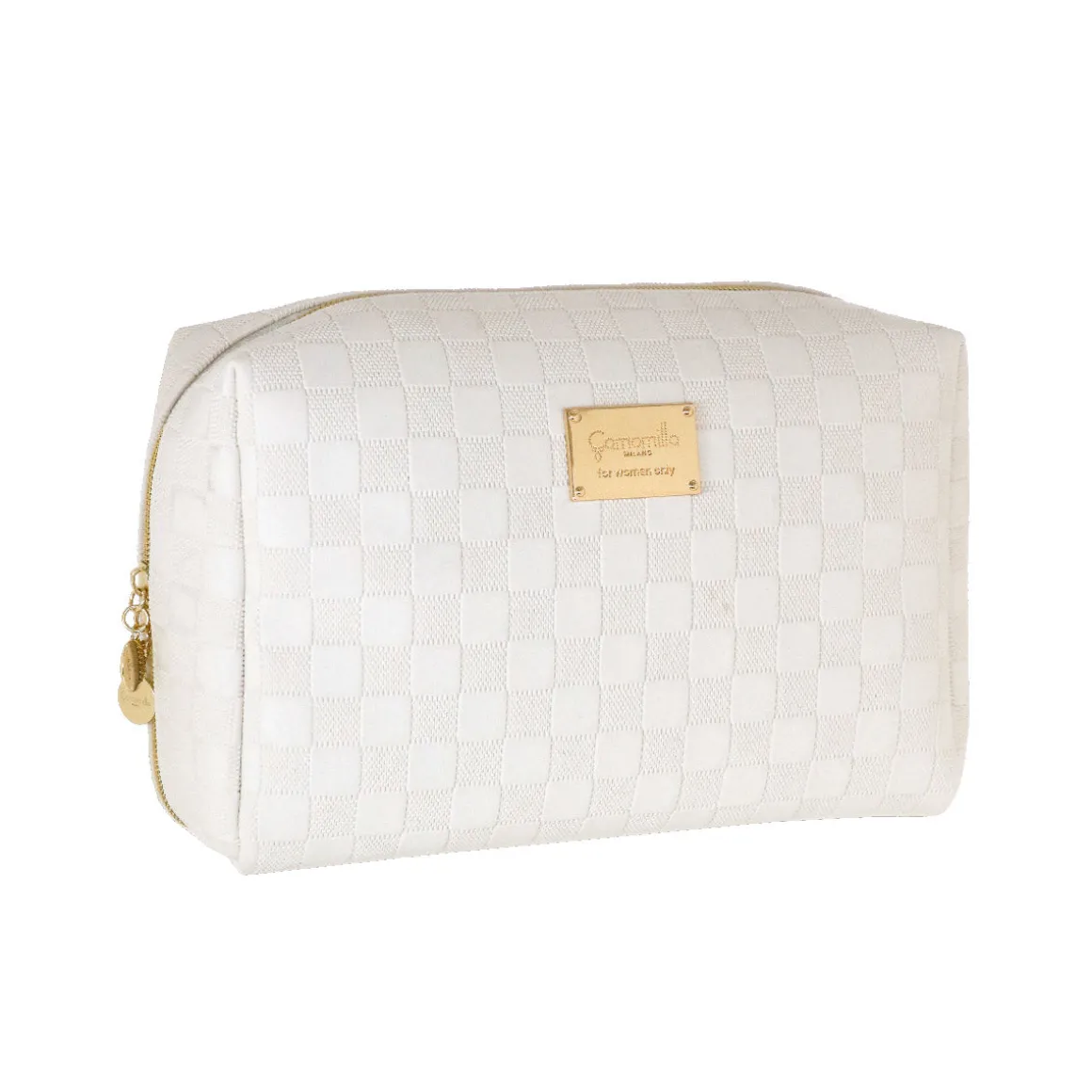 Beauty case Bianco da Donna con logo Camomilla Milano