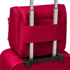 Beauty necessaire da viaggio piccolo rosso in tessuto Govago