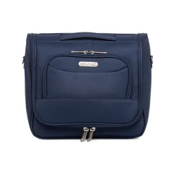Beauty necessaire grande da viaggio blu in tessuto Govago