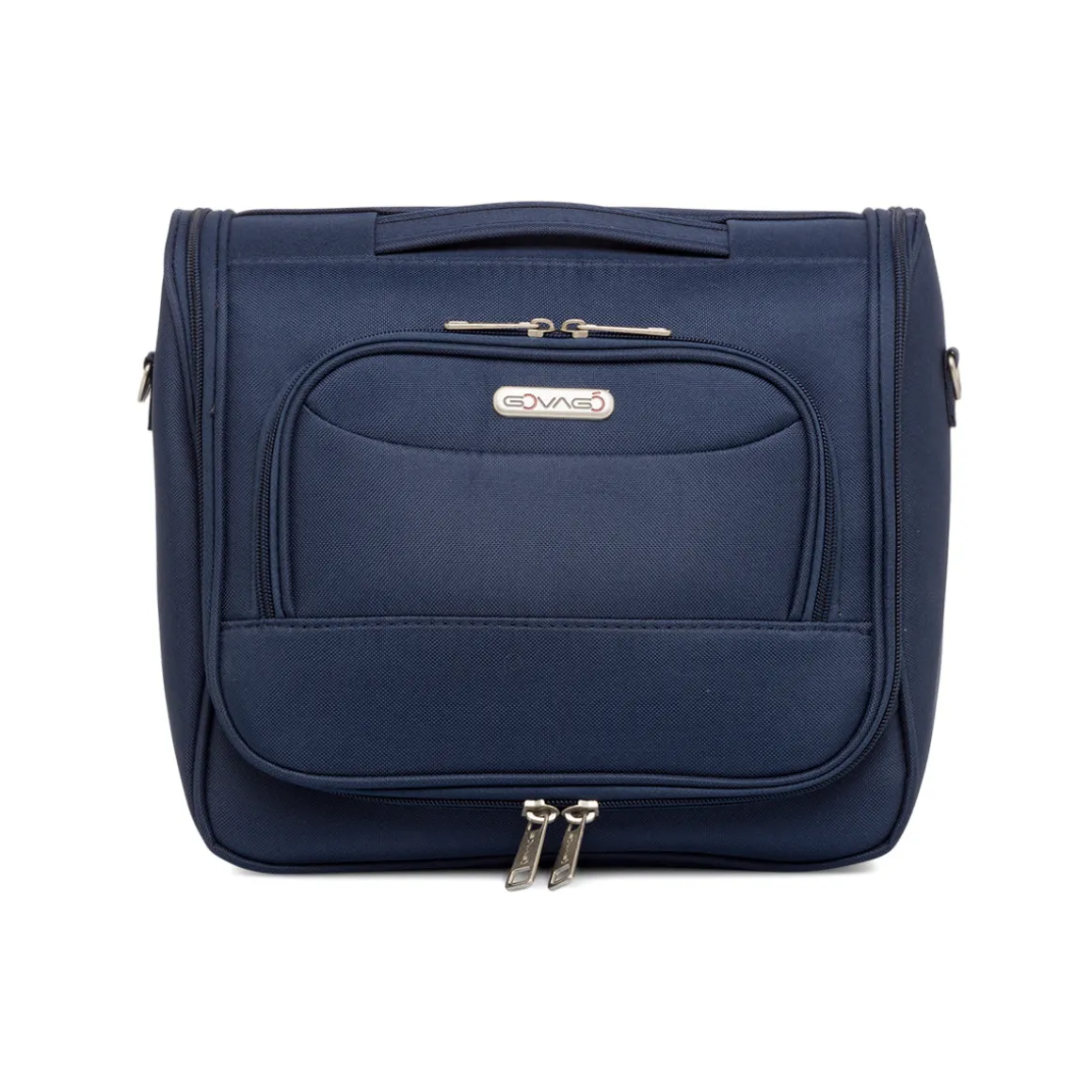 Beauty necessaire grande da viaggio blu in tessuto Govago