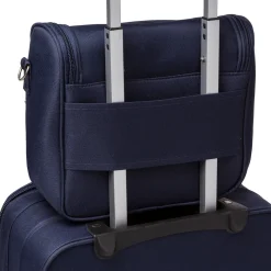 Beauty necessaire piccolo da viaggio blu in tessuto Govago