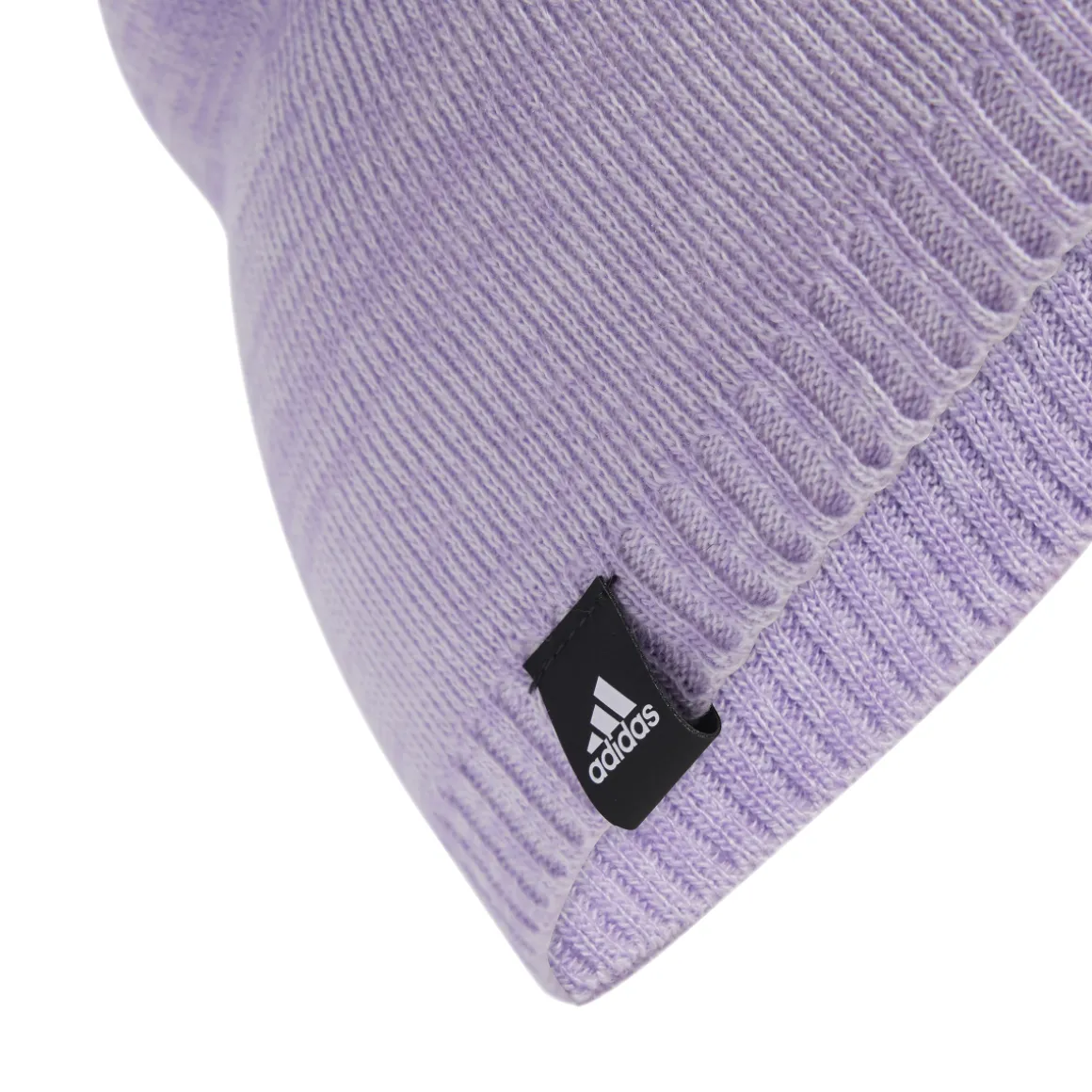 Berretto Lilla da Donna con maxi logo e rifinitura a costine adidas