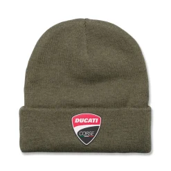 Berretto verde da uomo con badge gommato Ducati Corse