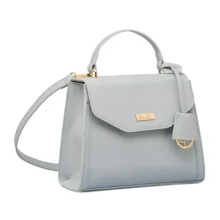 Borsa a mano azzurra da Donna con targhetta logo Lora Ferres