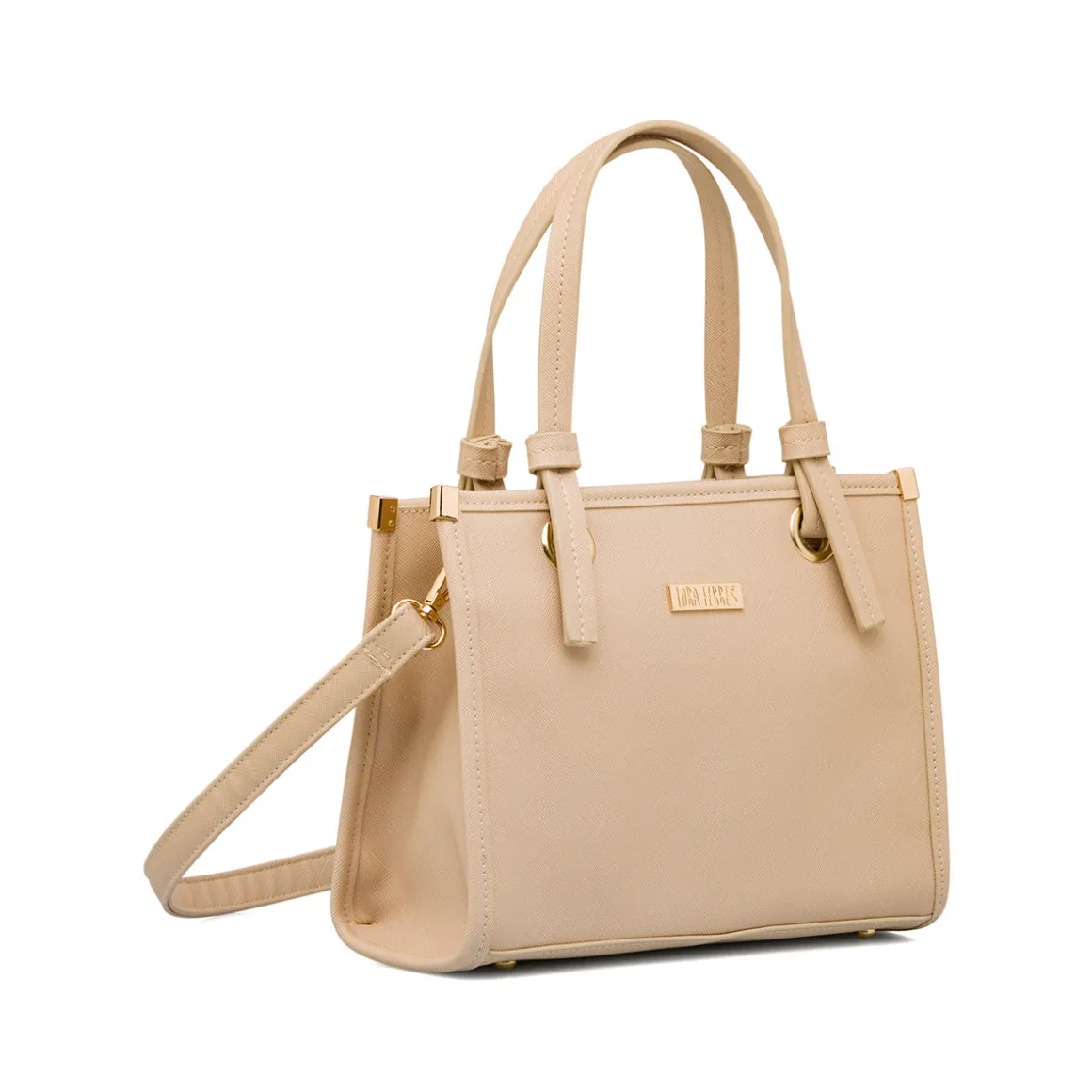 Borsa a mano beige da Donna con manico dettaglio nodo Lora Ferres