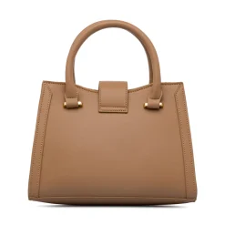 Borsa a mano beige da Donna con dettaglio effetto rafia Lora Ferres