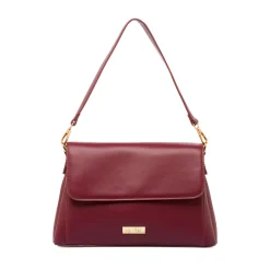 Borsa a mano Bordeaux da Donna con logo Lora Ferres